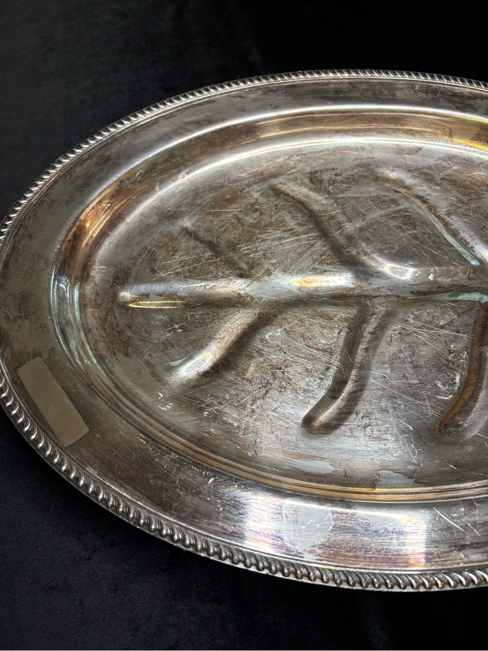 Vintage Silver- Plated Tree Of Life Serving Platter - Picture 3 of 8
